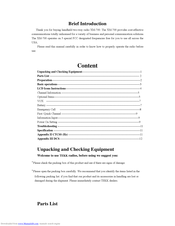 Tekk International XM-700 Manual
