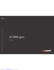 Kemppi A7 MIG Gun 500-w Operating Manual