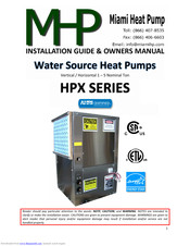 MHP HPX SERIES Installation Manual & Owner's Manual