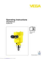 Vega VEGABAR 54 Operating Instructions Manual