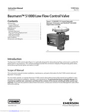 Emerson Baumann 51000 Series Instruction Manual