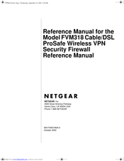 NETGEAR ProSafe FVM318 Reference Manual