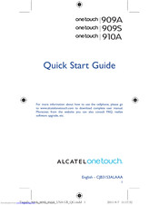 Alcatel One Touch 909S Quick Start Manual