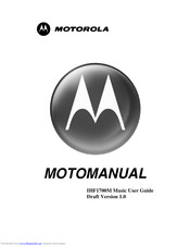 Motorola IHF1700Music Motomanual