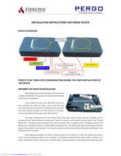 PERGO F60 Installation Instructions Manual