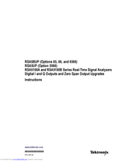 Tektronix RSA5115A Instructions Manual