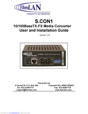FibroLAN S.CON1 User And Installation Manual