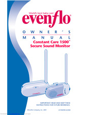 Evenflo Constant Care 1500 Owner's Manual