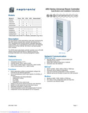 Neptronic ARO24T Specification And Installation Instructions
