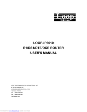 Loop Telecom IP6610 User Manual