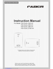 Faber FSH DUAL D30 VH Instruction Manual