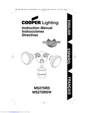 Cooper Lighting MS275RD Instruction Manual