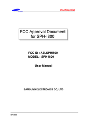Samsung SPH-I800 User Manual
