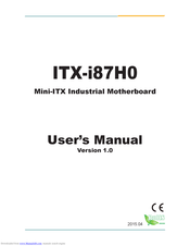 Arbor Technology ITX-i87H0 User Manual