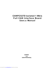 Kaskod CANPC527D User Manual