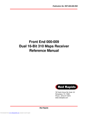 Red Rapids Front End 000-009 Reference Manual