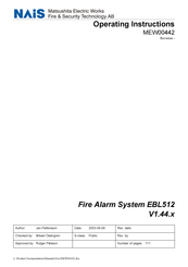 NAiS EBL512 Operating Instructions Manual