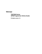 Tektronix TDS7000 Series Programmer's Manual