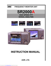 AOR SR2000A Instruction Manual