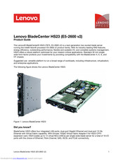 Lenovo BladeCenter HS23 Product Manual