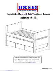 Bedz King BK-501 Assembly Instructions Manual