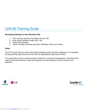 LG-Ericsson LDK-60 Training Manual