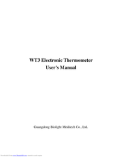 Guangdong Biolight Meditech WT3 User Manual