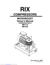 RIX MB-115 Owner's Manual
