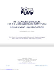 Simple Pump 100 Installation Instructions Manual