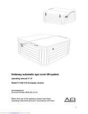 Foldaway F1-230 V10 Operating Manual