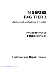 Hyundai F4GE9484F*J608 Technical And Repair Manual