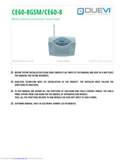 Duevi CE60-8GSM Technical Manual