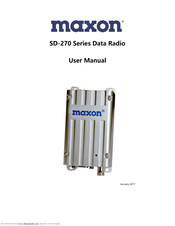 Maxon SD-274 User Manual