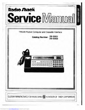 Radio Shack 26-3501 Service Manual