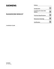 Siemens RUGGEDCOM WIN5237 Installation Manual