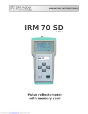 SAT-Kabel IRM 70 Operating Instructions Manual