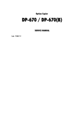 Olivetti DP-670B Service Manual