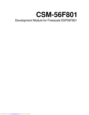 Freescale Semiconductor CSM-56F801 User Manual