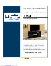 Monarch Specialties I 2704 Assembly Instructions Manual