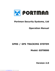 PORTMAN GST8000 Operation Manuals