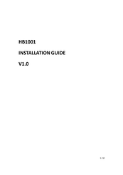 Gajah HB1001 Installation Manual