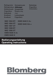 Blomberg IWD 1008 ET Operating Instructions Manual