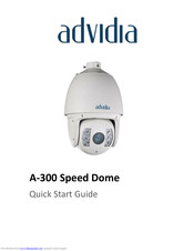 Advida A-300 Quick Start Manual
