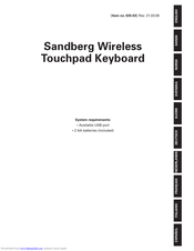 Sandberg 630-6X Manual
