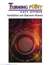 Digger Specialities Turning Point Installation And Operator's Manual
