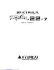 Hyundai Robex 22-7 Service Manual