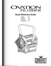 Chauvet Ovation FD-105WW Quick Reference Manual