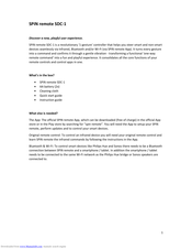 Spin Remote SDC-1 Product Manual