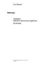 Tektronix TDSDDM1 User Manual