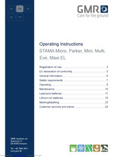 GMR STAMA Parker Operating Instructions Manual